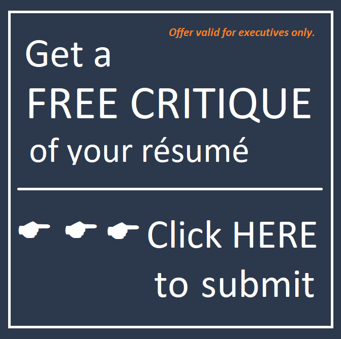 Get a
FREE CRITIQUE of vour résumé